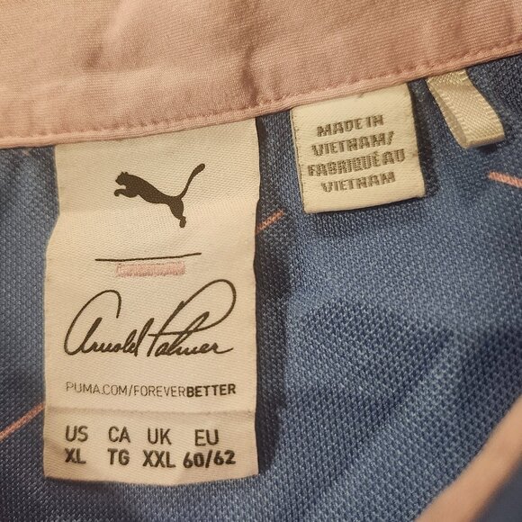 Puma x Arnold Palmer Geo Polo — Men’s XL, Blue Skies - Picture 3 of 8